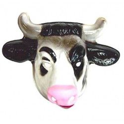 Masque plastique vache enfant Accessoires de fête 74259