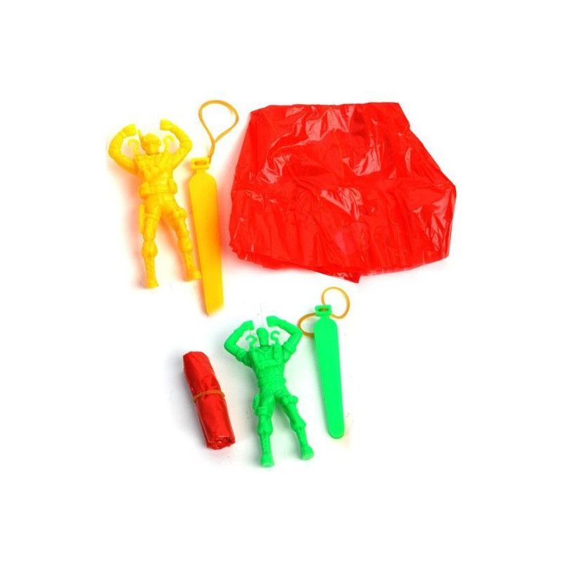 Figurine parachutiste fluo 9 cm vendu par 48 Jouets et articles kermesse 12512-LOT