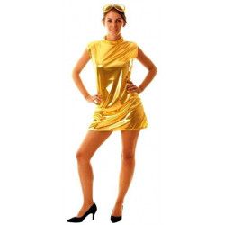 Déguisement robe disco or métallique femme M-L Déguisements 87365412