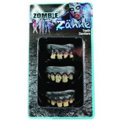 Set de 3 dentiers zombie halloween Accessoires de fête 87605960