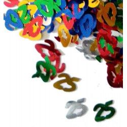 Confettis de table multicolores 25 ans Déco festive CO2772