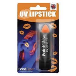 Rouge à lèvres néon UV orange 5 grs Accessoires de fête HI1A05