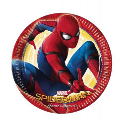 Assiettes carton x 8 Spiderman Homecoming™ 23 cm Déco festive LSPI87978