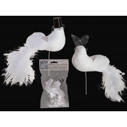 Couple de colombes blanches décoration mariage Déco festive 719188/1