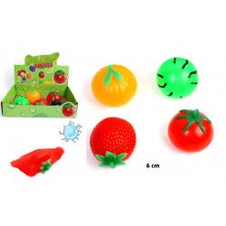 Balle splash fruit 6 cm vendue par 12 Jouets et articles kermesse 22597